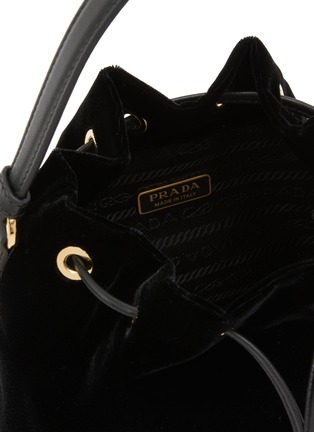 Detail View - Click To Enlarge - PRADA - Re-Edition 1978 Re-Nylon Velvet Mini Bucket Bag