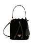 Main View - Click To Enlarge - PRADA - Re-Edition 1978 Re-Nylon Velvet Mini Bucket Bag