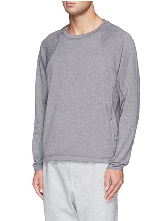 Front View - Click To Enlarge - THEORY - 'Serge' tech terry sweatshirt