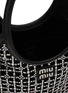 Detail View - Click To Enlarge - MIU MIU - Ivy Crystalised Net Leather Tote Bag