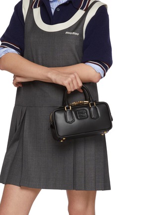 Figure View - Click To Enlarge - MIU MIU - Mini Arcadie Leather Bag