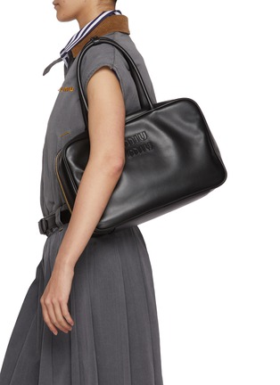 Figure View - Click To Enlarge - MIU MIU - Medium Beau Top Handle Leather Bag