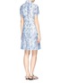 Back View - Click To Enlarge - TORY BURCH - 'Selda' dreamcatcher print pleat dress