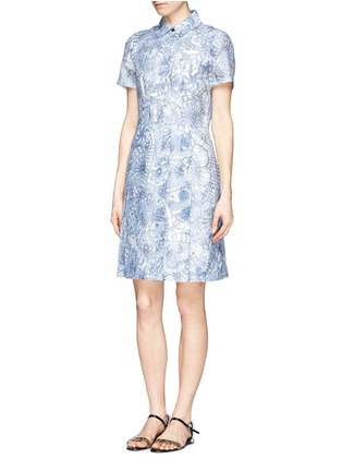 Figure View - Click To Enlarge - TORY BURCH - 'Selda' dreamcatcher print pleat dress