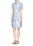 Figure View - Click To Enlarge - TORY BURCH - 'Selda' dreamcatcher print pleat dress