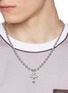 Figure View - Click To Enlarge - EMANUELE BICOCCHI - Sterling Silver Beaded Chain Small Cross Necklace