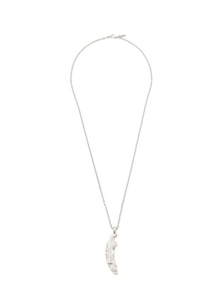 Main View - Click To Enlarge - EMANUELE BICOCCHI - Sterling Silver Feather Pendant Necklace