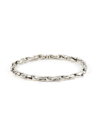 Main View - Click To Enlarge - EMANUELE BICOCCHI - Sterling Silver Small Hammered Chain Bracelet