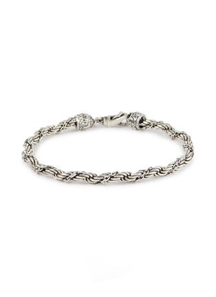 Main View - Click To Enlarge - EMANUELE BICOCCHI - Sterling Silver Small Wrapped Rope Chain Bracelet