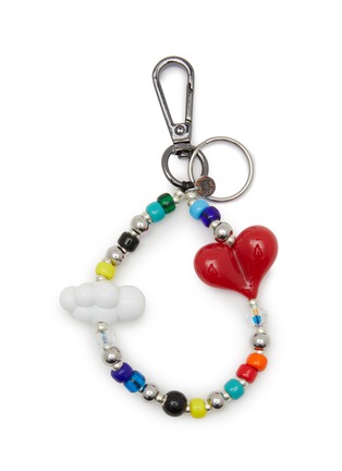 Main View - Click To Enlarge - STRING TING - Love In The Clouds Beaded Keychain