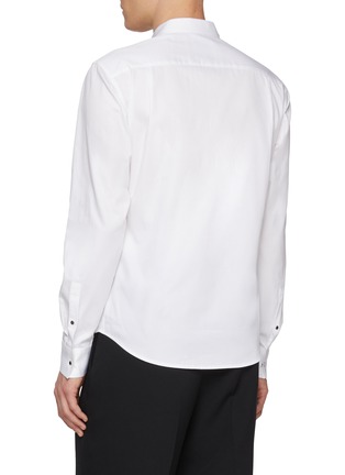 Back View - Click To Enlarge - WOOYOUNGMI - Band Collar Cotton Poplin Shirt