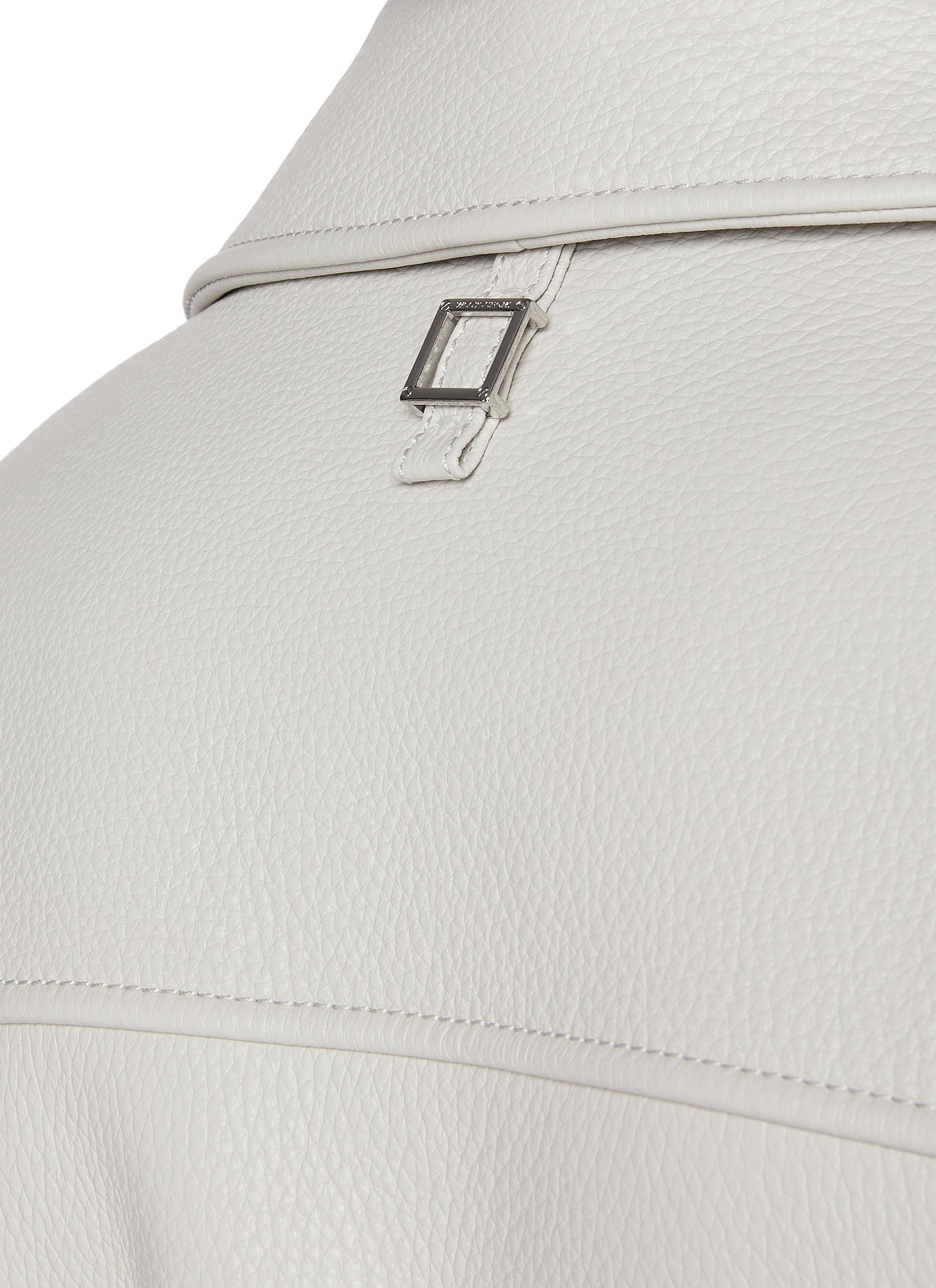 Quad Pocket Deer Leather Jacket - Thumbnail 4