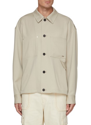 Main View - Click To Enlarge - WOOYOUNGMI - WYM Pin Pocket Wool Shirt