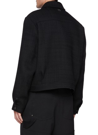 Back View - Click To Enlarge - WOOYOUNGMI - Zip Up Pocket Wool Blend Jacket