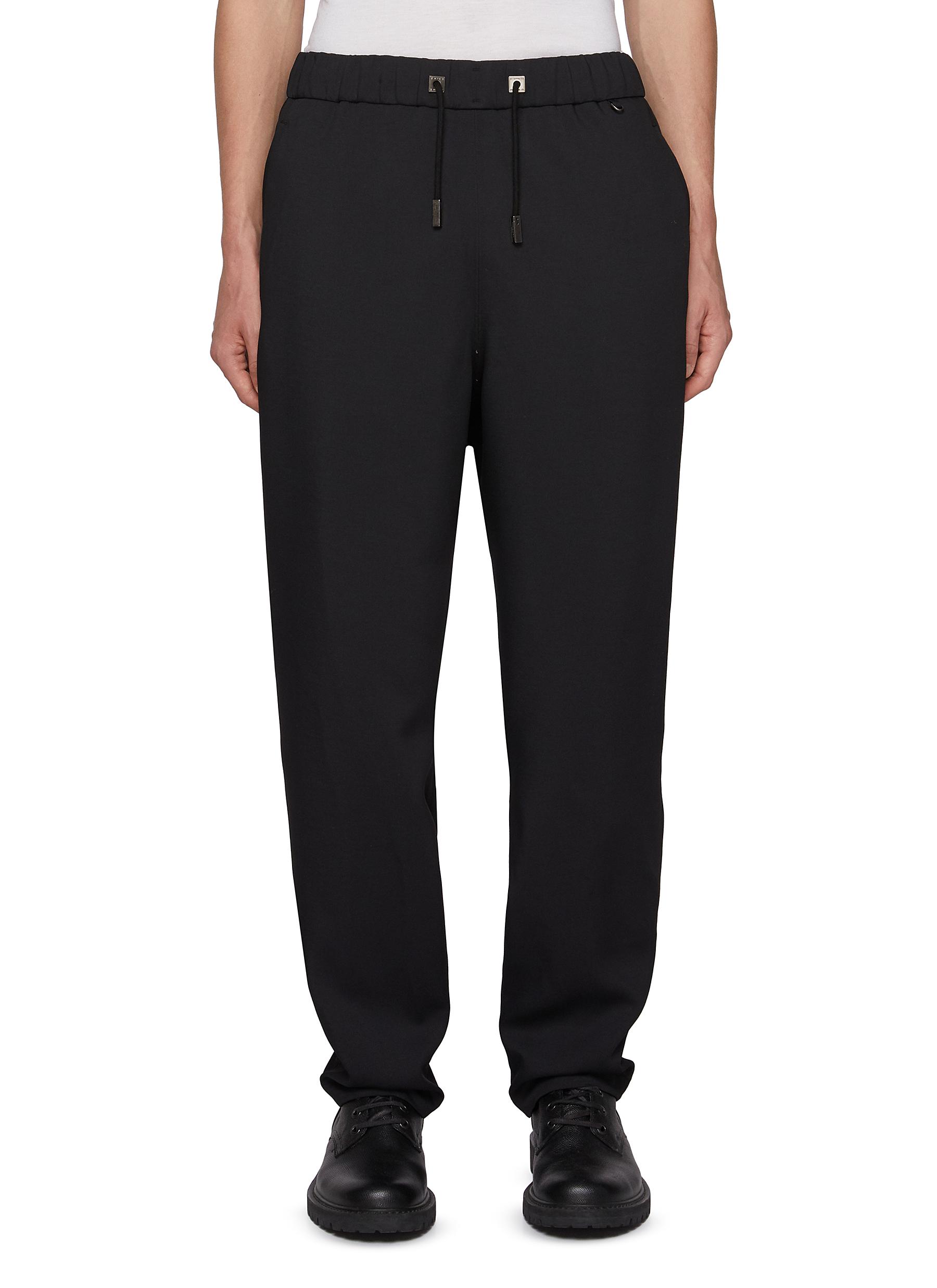anuke Drawstring Loose Pants モカ ストライプ ànuke online