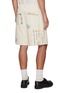 Back View - Click To Enlarge - WOOYOUNGMI - Retro Travel Printed Drawstring Cotton Shorts