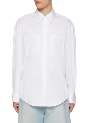 Main View - Click To Enlarge - WOOYOUNGMI - WYM Pin Pocket Cotton Shirt