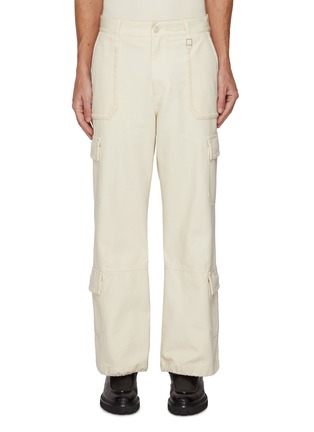 Main View - Click To Enlarge - WOOYOUNGMI - Wide Leg Cotton Cargo Pants