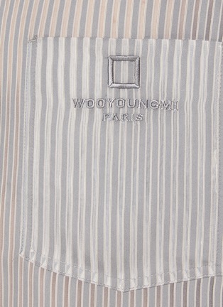  - WOOYOUNGMI - Semi Sheer Striped Pocket Shirt