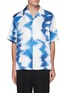 Main View - Click To Enlarge - WOOYOUNGMI - Camp Collar Abstract Print Pocket Shirt