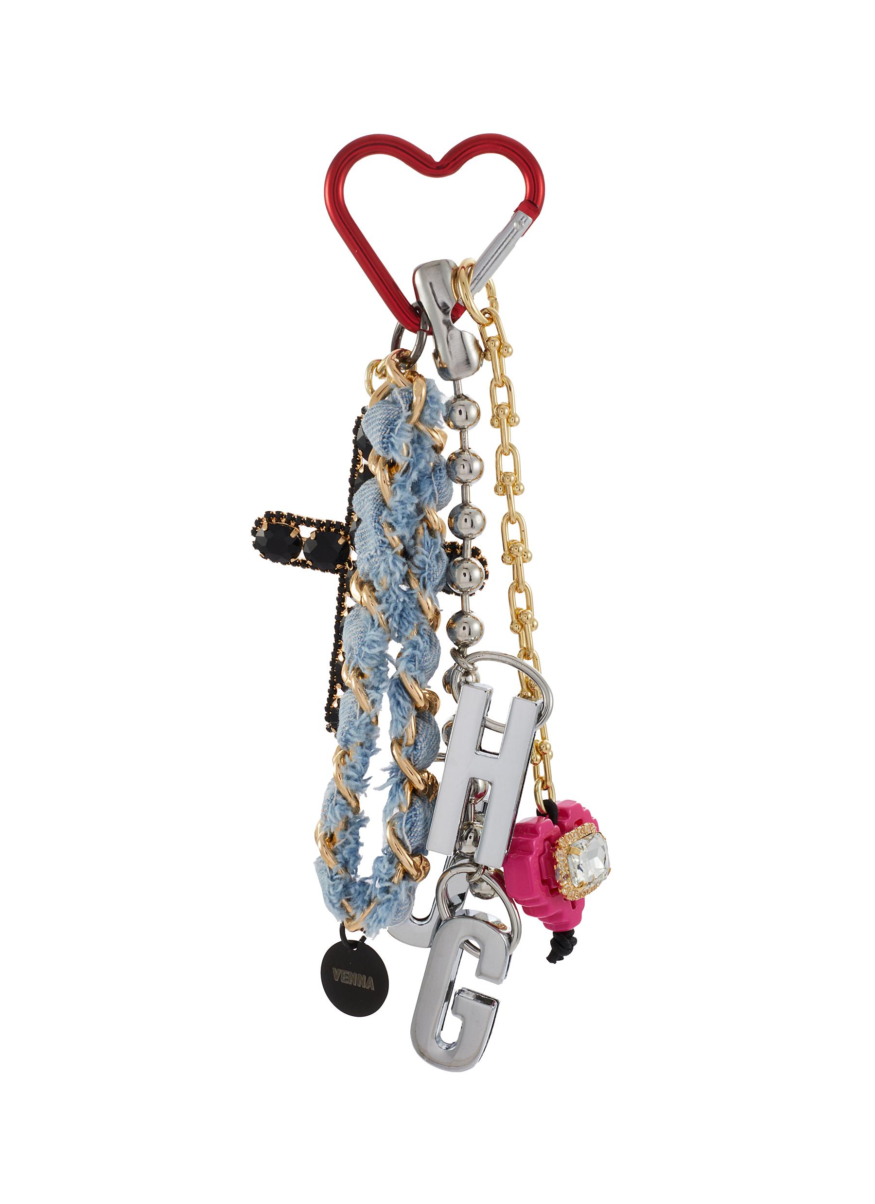 Hug And Cross Bag Charms
