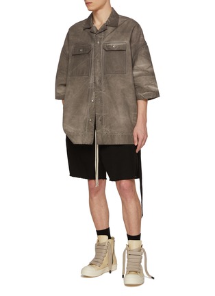 Figure View - Click To Enlarge - RICK OWENS DRKSHDW - Tommy Oversized Shirt