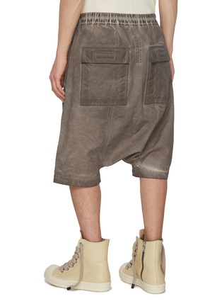 Back View - Click To Enlarge - RICK OWENS DRKSHDW - Pod Cotton Drawstring Shorts