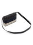 Detail View - Click To Enlarge - BOTTEGA VENETA - Cassette Intreccio Leather Suede Canvas Crossbody Bag