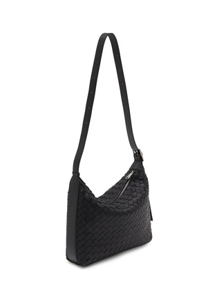 Detail View - Click To Enlarge - BOTTEGA VENETA - Small Traveler Intrecciato Leather Hobo bag