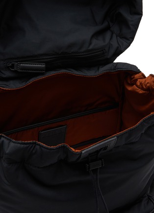 Detail View - Click To Enlarge - ZEGNA BAGS - Technical Fabric And Pelletessuta™ Leather Backpack