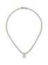 LANE CRAWFORD VINTAGE ACCESSORIES 1950s Silver-Toned Pear Cocktail Necklace