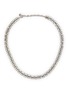 LANE CRAWFORD VINTAGE ACCESSORIES 1950s Silver-Toned Double Row Baguette Cocktail Necklace