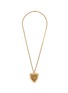 LANE CRAWFORD VINTAGE ACCESSORIES Gold-Toned Victorian Heart Locket Necklace