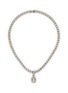 LANE CRAWFORD VINTAGE ACCESSORIES 1950s Silver-Toned Crystal Cocktail Necklace