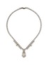 LANE CRAWFORD VINTAGE ACCESSORIES 1950s Silver-Toned Crystal Cocktail Necklace