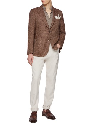 Figure View - Click To Enlarge - EQUIL - Notch lapel Single Breasted Unlined Virgin Wool Blazer