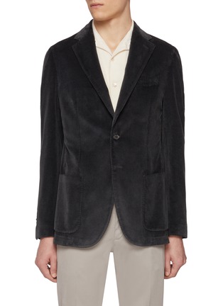 Main View - Click To Enlarge - EQUIL - Notch Lapel Single Breasted Corduroy Blazer