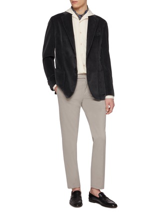 Figure View - Click To Enlarge - EQUIL - Notch Lapel Single Breasted Corduroy Blazer