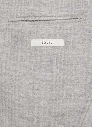  - EQUIL - Single Breasted Notch Lapel Plaid Blazer