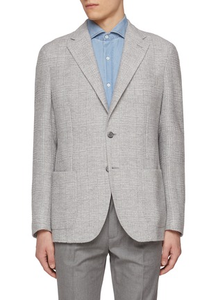 Main View - Click To Enlarge - EQUIL - Single Breasted Notch Lapel Plaid Blazer