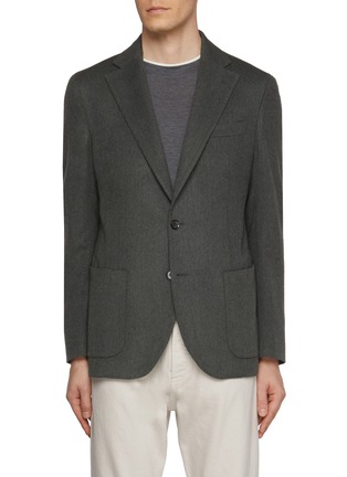 Main View - Click To Enlarge - EQUIL - Notch Lapel Single Breasted Virgin Wool Blazer