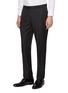 Detail View - Click To Enlarge - EQUIL - Peak Lapel Single Breasted Virgin Wool Tuxedo Suit