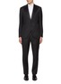 Main View - Click To Enlarge - EQUIL - Peak Lapel Single Breasted Virgin Wool Tuxedo Suit