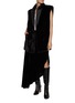 Figure View - Click To Enlarge - KRUF - Satin Lapel Double Breasted Mink Fur Vest