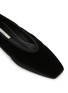 Detail View - Click To Enlarge - TOTEME - Minimalist Velvet Ballerinas Flats