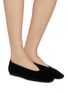 Figure View - Click To Enlarge - TOTEME - Minimalist Velvet Ballerinas Flats