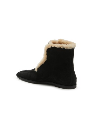  - TOTEME - Shearling Edge Flat Suede Boots