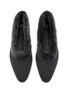 Detail View - Click To Enlarge - TOTEME - Shearling Edge Flannel Ballerinas Flats