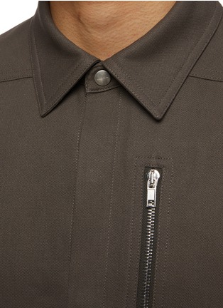  - RICK OWENS  - Headon Zippered Shirt