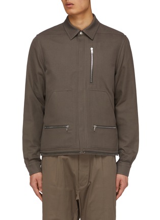 Main View - Click To Enlarge - RICK OWENS  - Headon Zippered Shirt